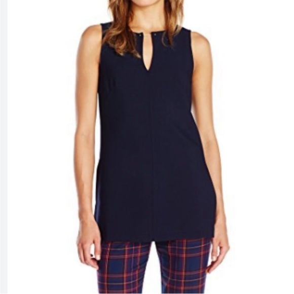 NWT Trina Turk size 6 tan Julisa tunic top sleeveless - Picture 4 of 4